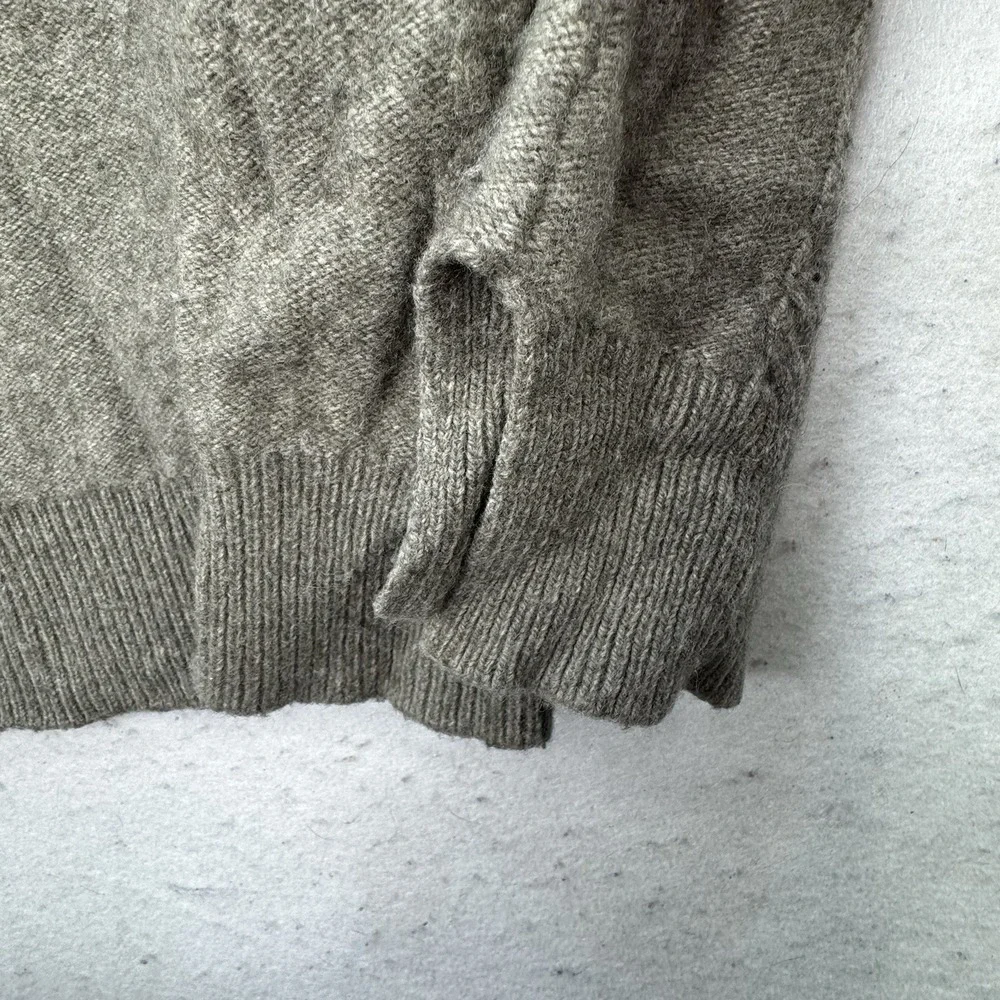 Aventura Sweater Womens Medium / Large Merino Wool Blend Cable Knit Mock Neck - Picture 7 of 13
